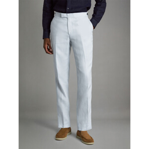 REISS KIN Slim Fit Linen Adjuster Trousers